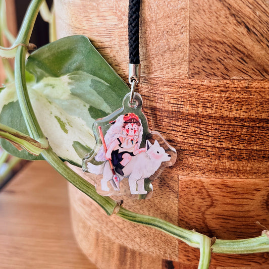 Princess Mononoke | Clear Acrylic Phone Charm