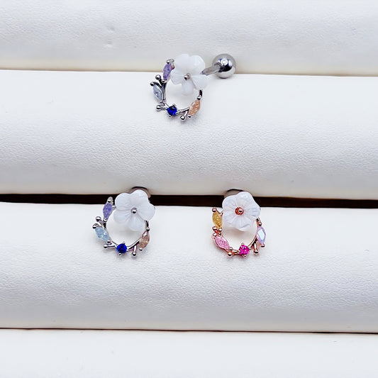 Dreamy Pearl Flower Piercing