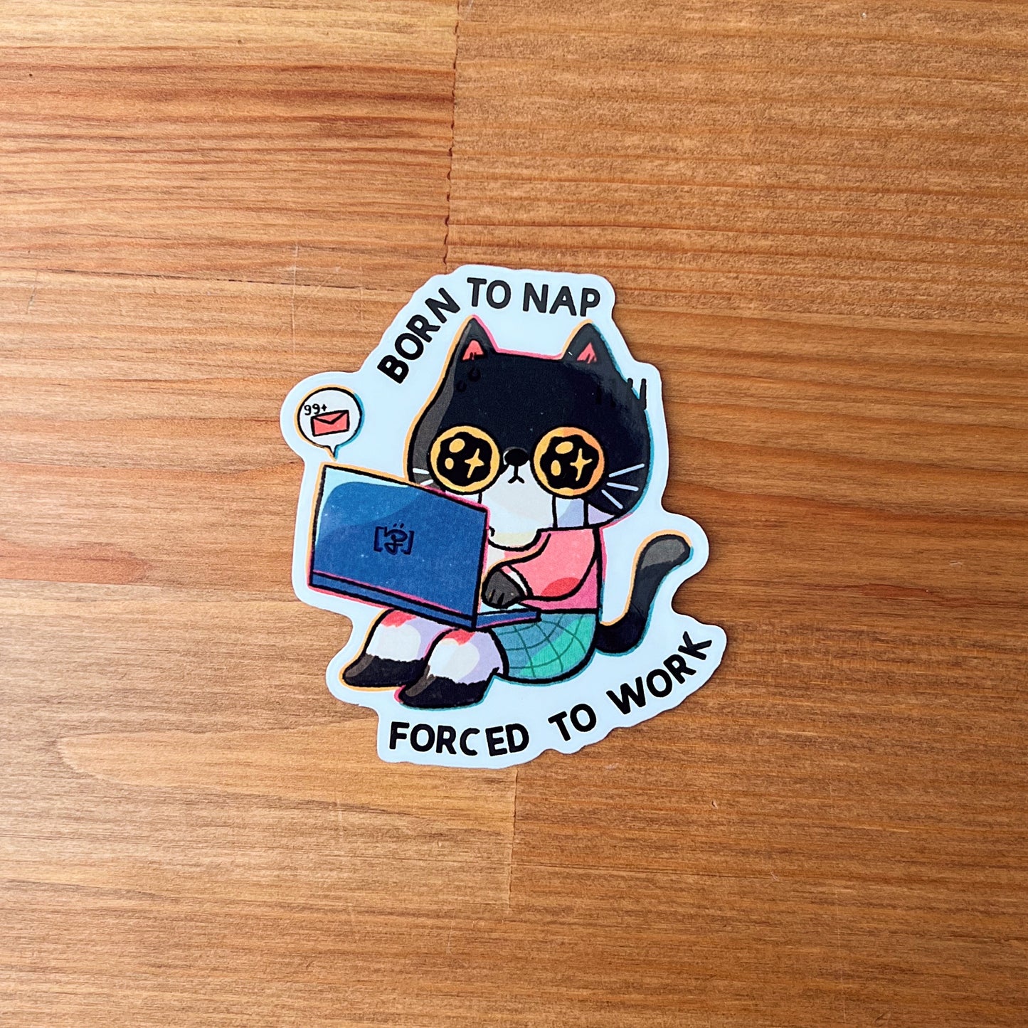 Born To Nap | Waterproof Clear Sticker