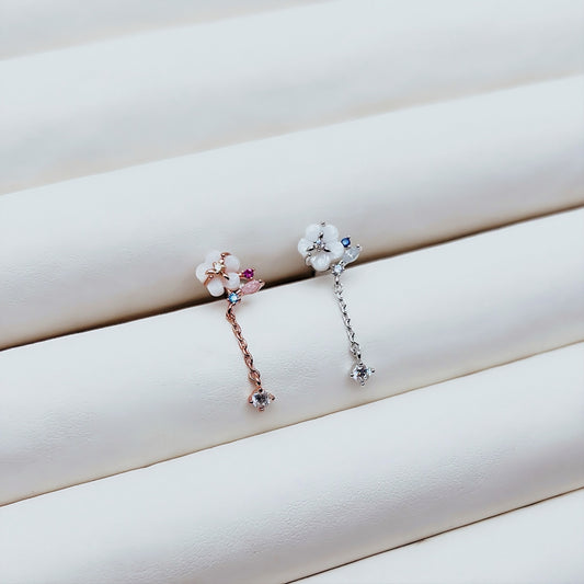 Mother of Pearl Blossom Piercing