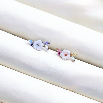 Mother of Pearl Flower Piercing
