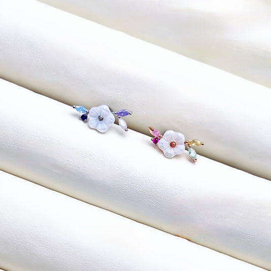 Mother of Pearl Flower Piercing