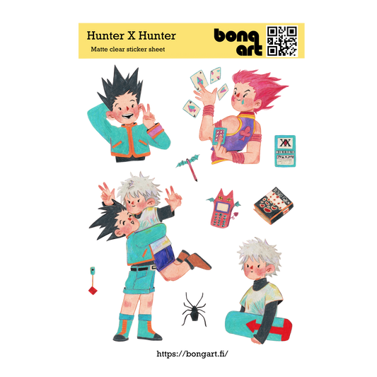 Hunter X Hunter |  Waterproof Matte Clear Sticker Sheet