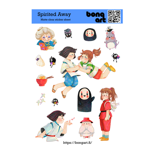 Spirited Away |  Waterproof Matte Clear Sticker Sheet