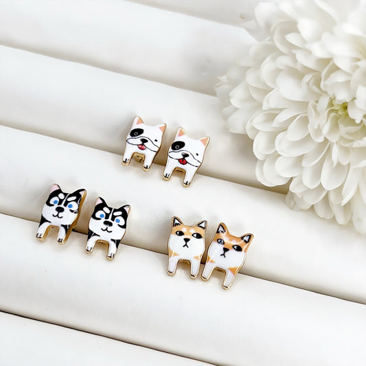 Tiny Puppy Love Earrings