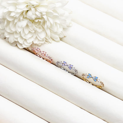 Lustre Bow Ring