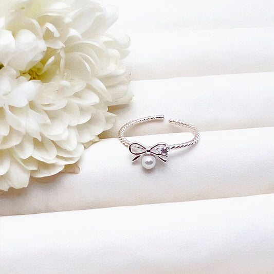 Twinkle Ribbon Ring - 925 Silver Ring