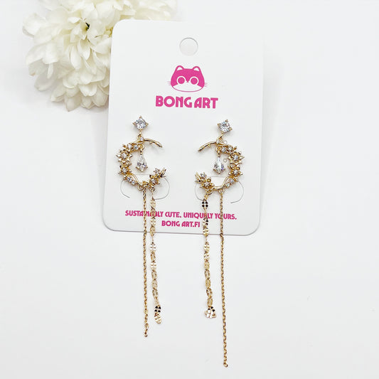 Twinkling Crescent Earrings