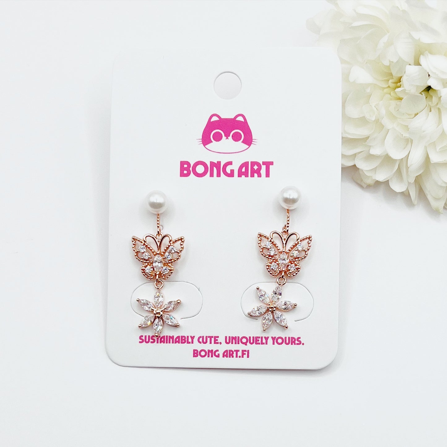 Whispers of Crystal Blossoms Earrings