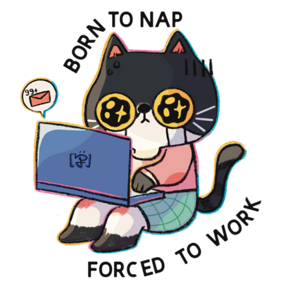 Born To Nap | Waterproof Clear Sticker