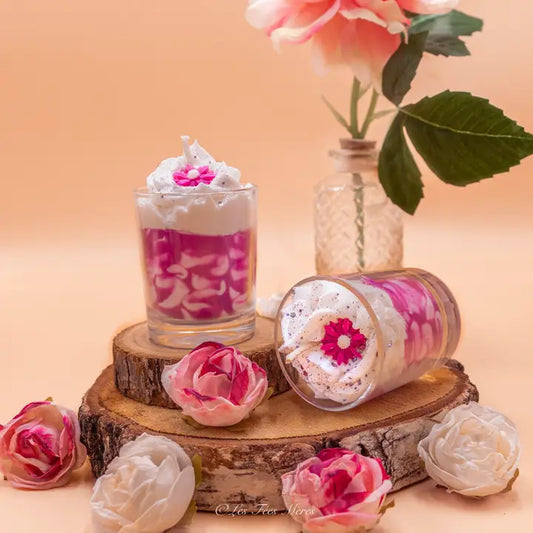 Mini Gourmet Candle Cotton Flower Mother's Day