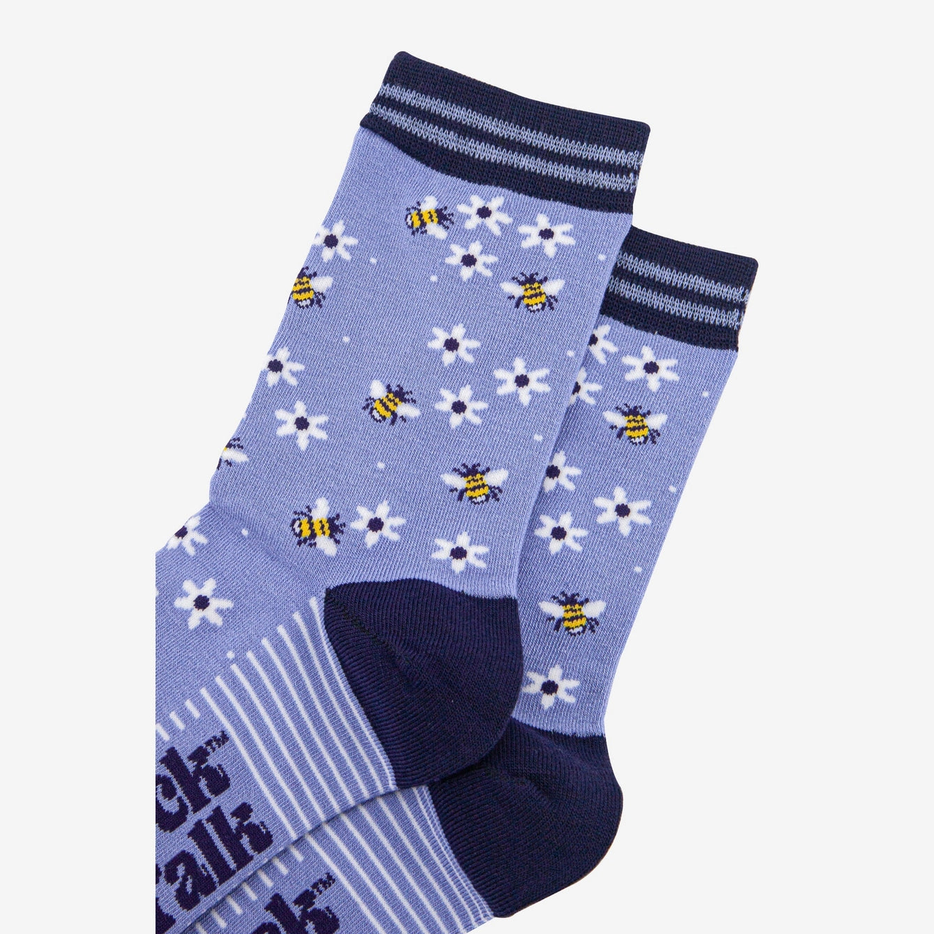 Women's Bamboo Socks - Bee and Flowers