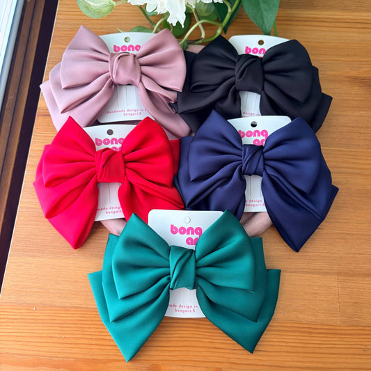 Dreamy Silk Bow – Hair Clip (Big)