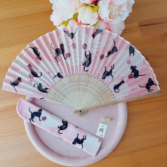 Japanese Fan Folding Fan - 100% Silk