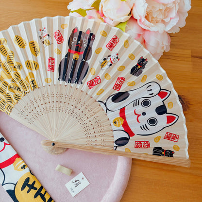 Japanese Fan Folding Fan - 100% Silk