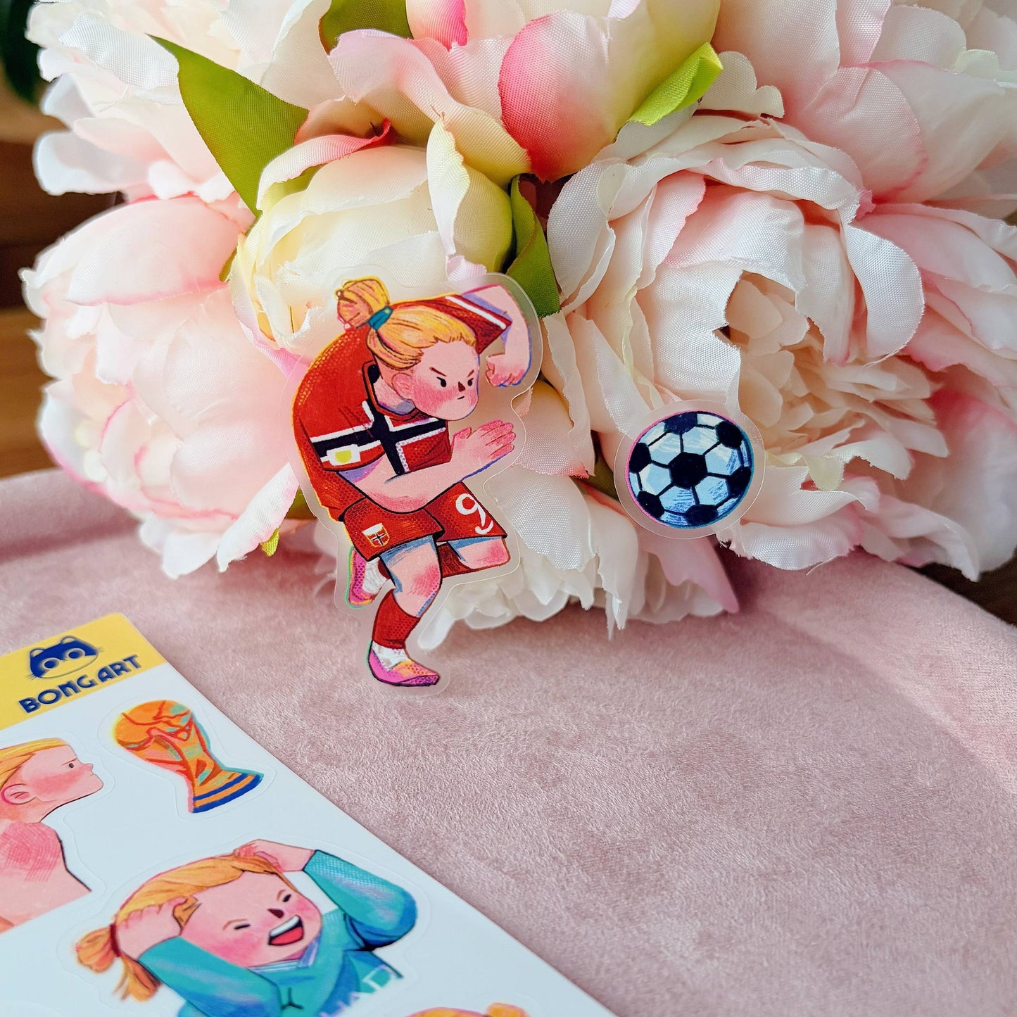 Haaland Fanart | Waterproof Matte Clear Sticker Sheet