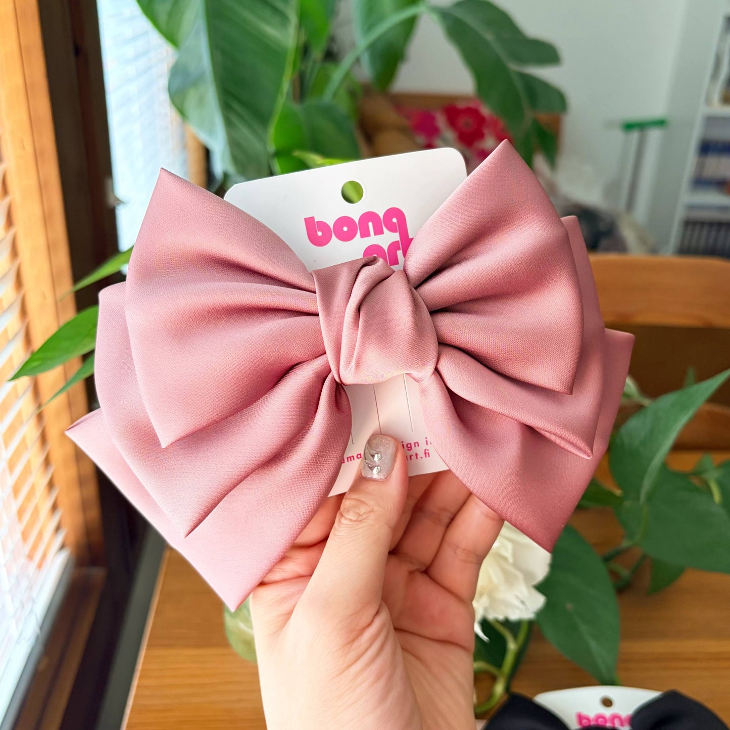 Dreamy Silk Bow – Hair Clip (Big)