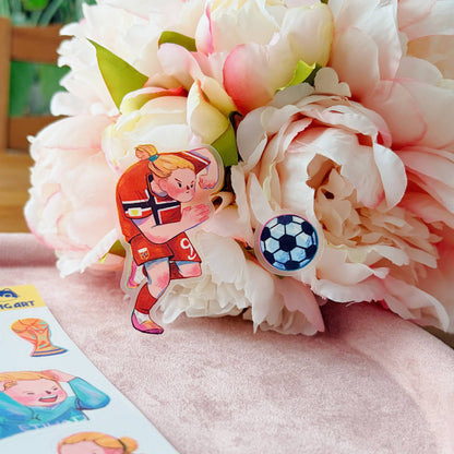 Haaland Fanart | Waterproof Matte Clear Sticker Sheet