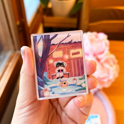 Sauna | Clear Acrylic Fridge Magnets