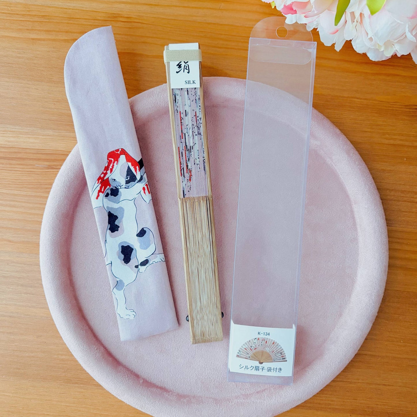 Japanese Fan Folding Fan - 100% Silk