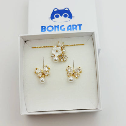 Celeste Pearl Aura – Set Jewelry