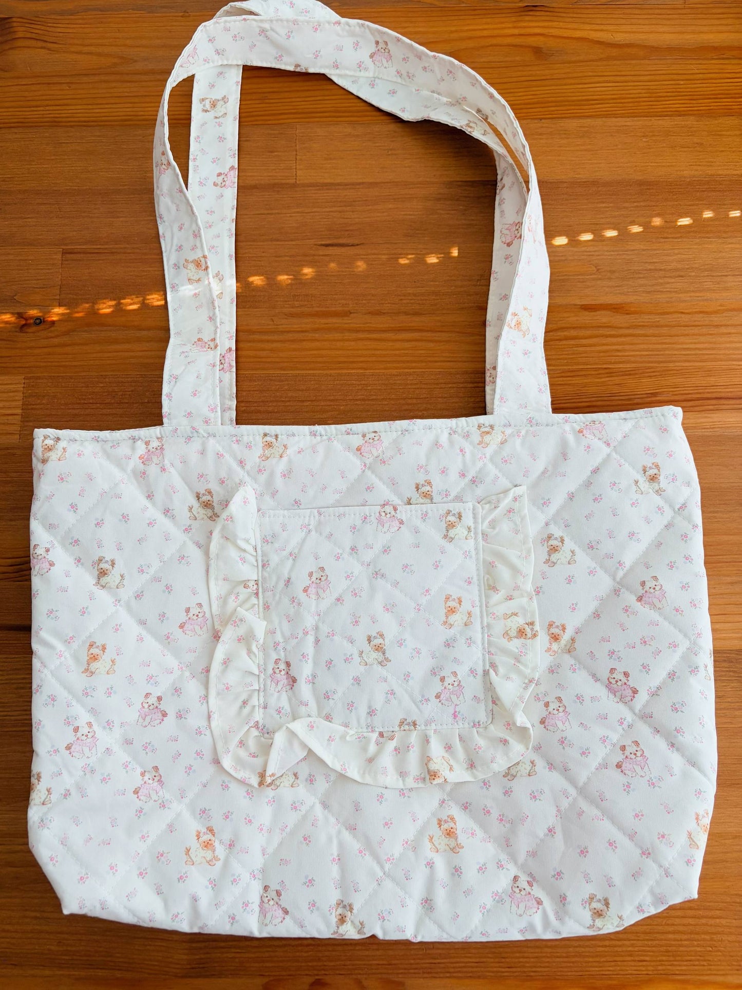 Handmade Quilted Tote Bag – Size M