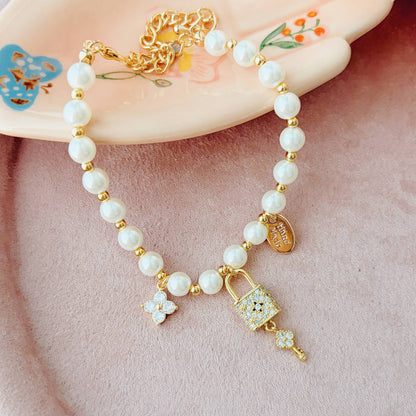 Radiant Bloom Pearl Bracelet