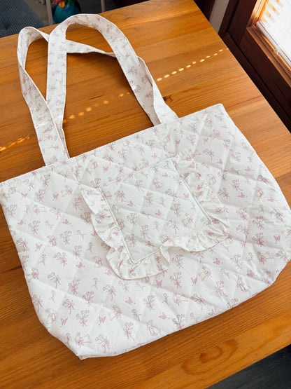 Handmade Quilted Tote Bag – Size M