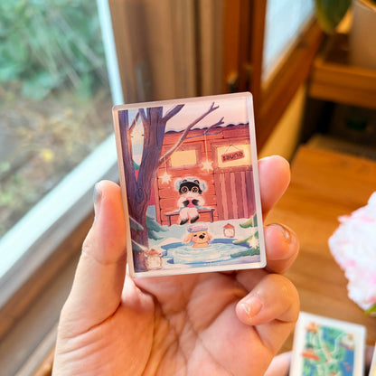Sauna | Clear Acrylic Fridge Magnets