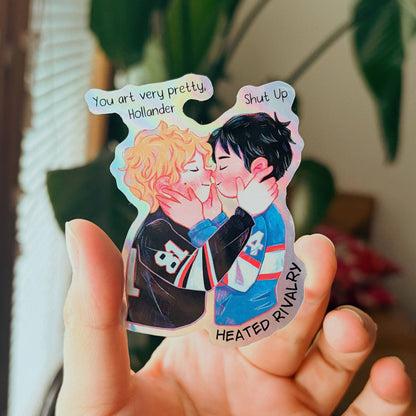 Heated Rivalry Fanart | Waterproof Holographic Sticker