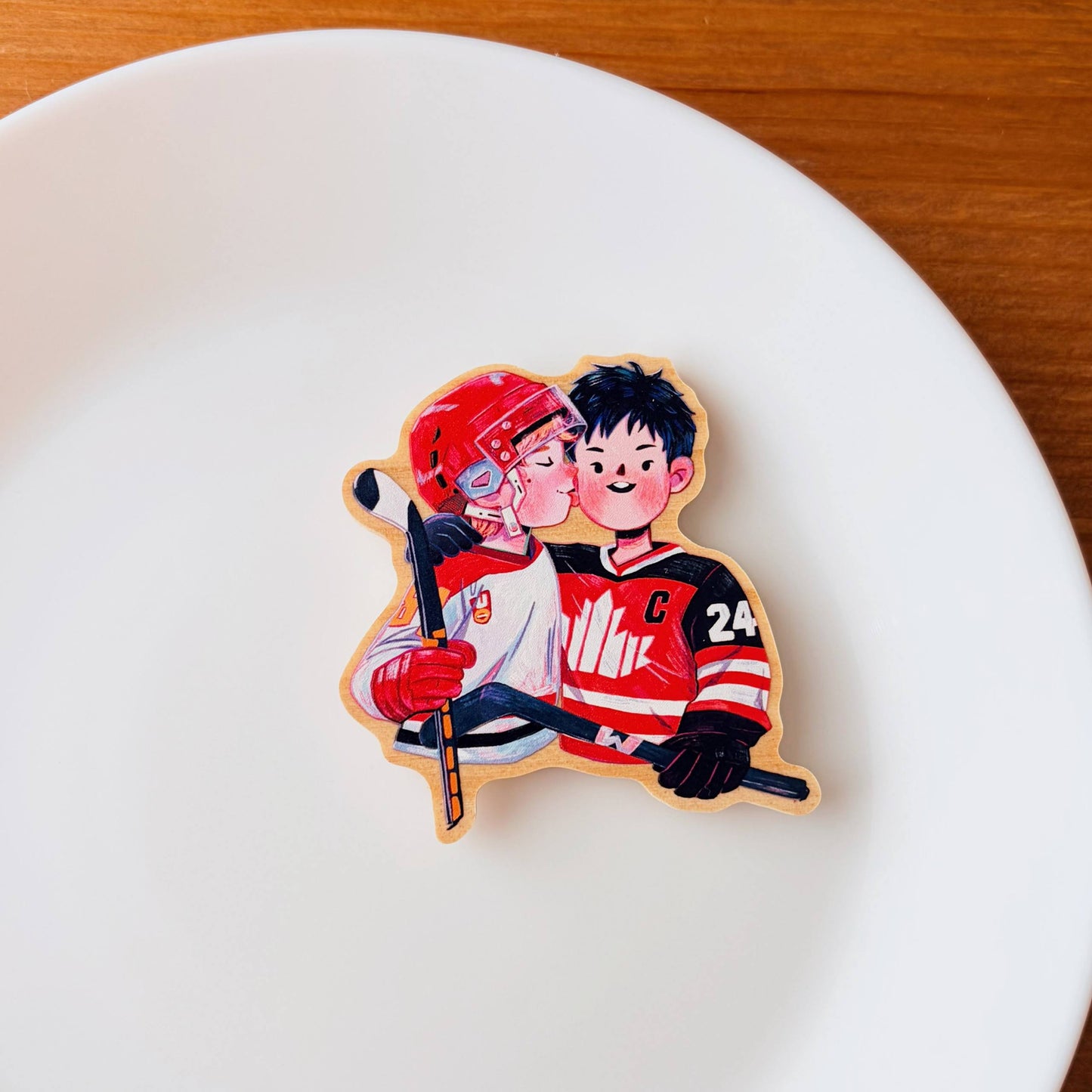 Heated Rivalry | Wooden Magnets