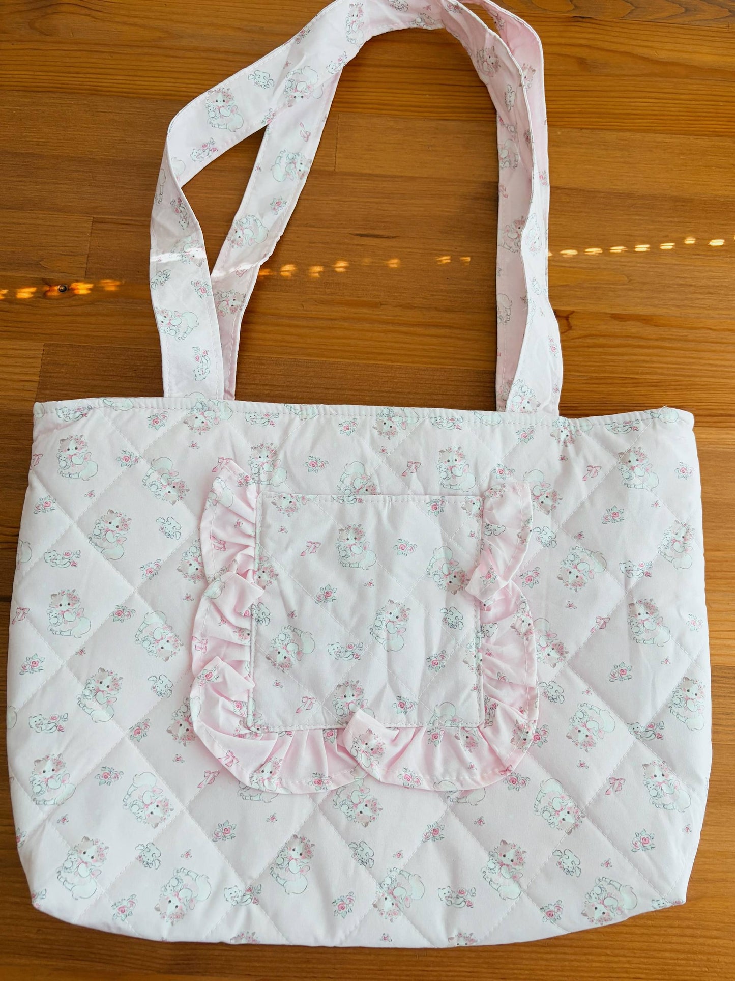 Handmade Quilted Tote Bag – Size M