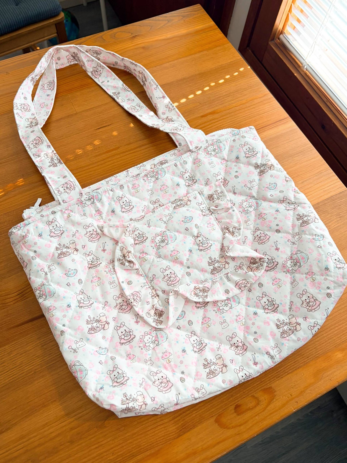 Handmade Quilted Tote Bag – Size M