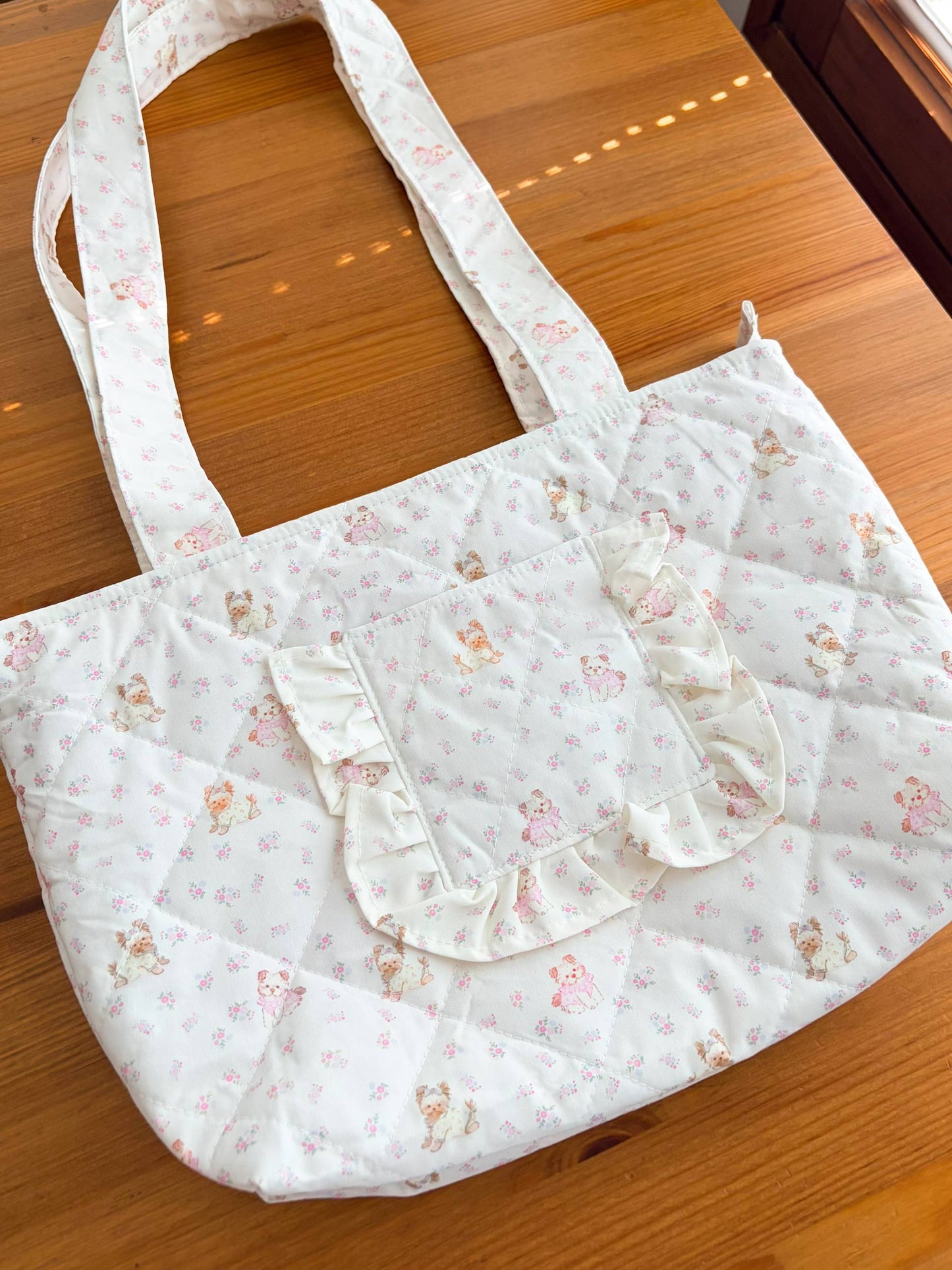 Handmade Quilted Tote Bag – Size S