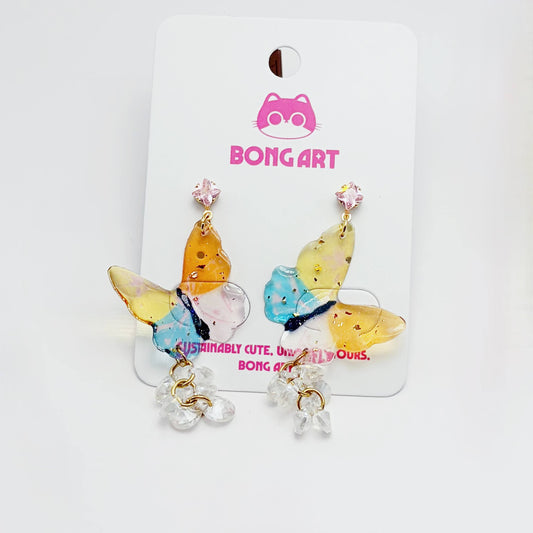 Crystal Butterfly Earrings