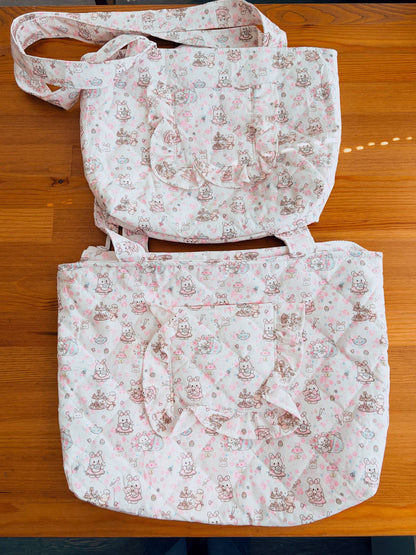 Handmade Quilted Tote Bag – Size S