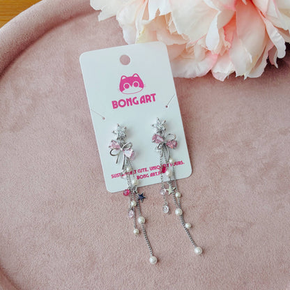 Swarovski Ribbon Bow – Earrings