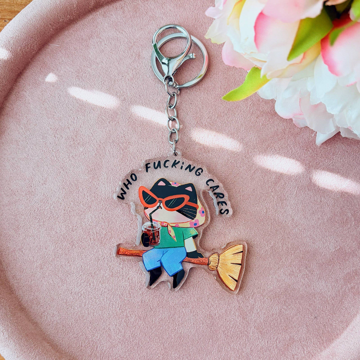 Who Fucking Cares | Acrylic keychain