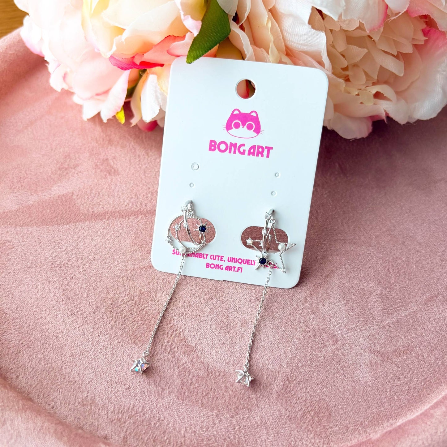 Crystal Moon Elegance – Earrings