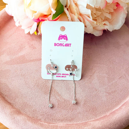 Crystal Moon Elegance – Earrings
