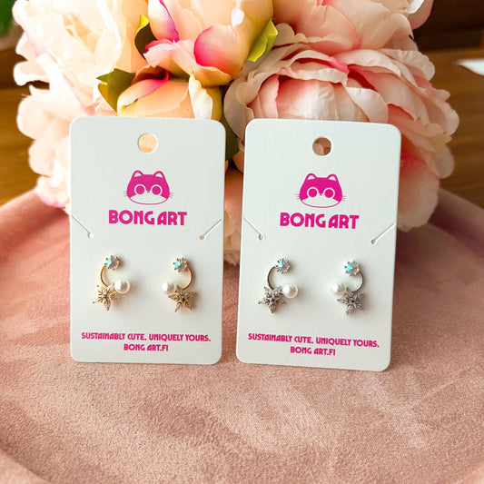 Luminous Pearl Star – Earrings