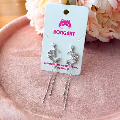 Twinkling Crescent Earrings