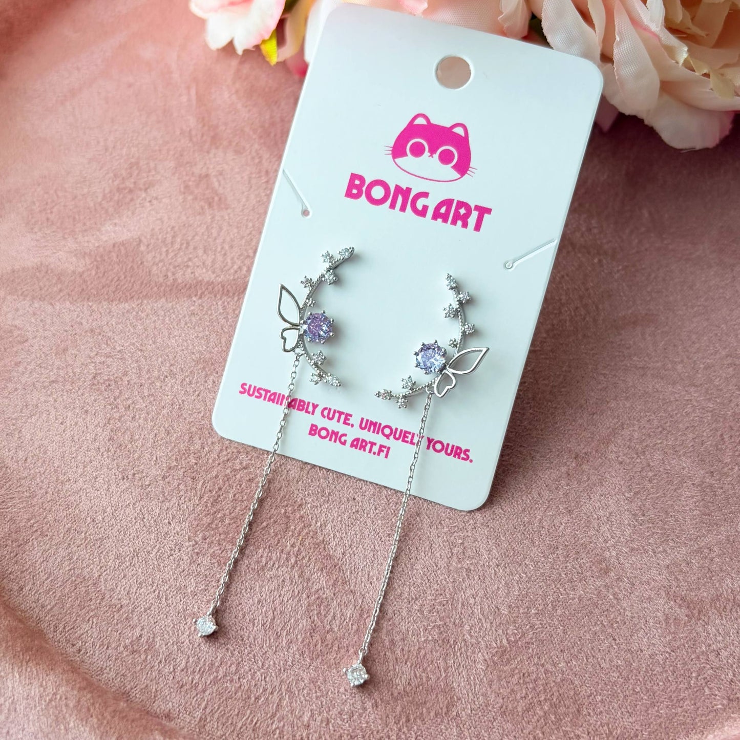 Moon Butterfly Swarovski – Earrings