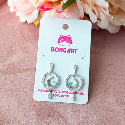 Moonlit Rose – Earrings