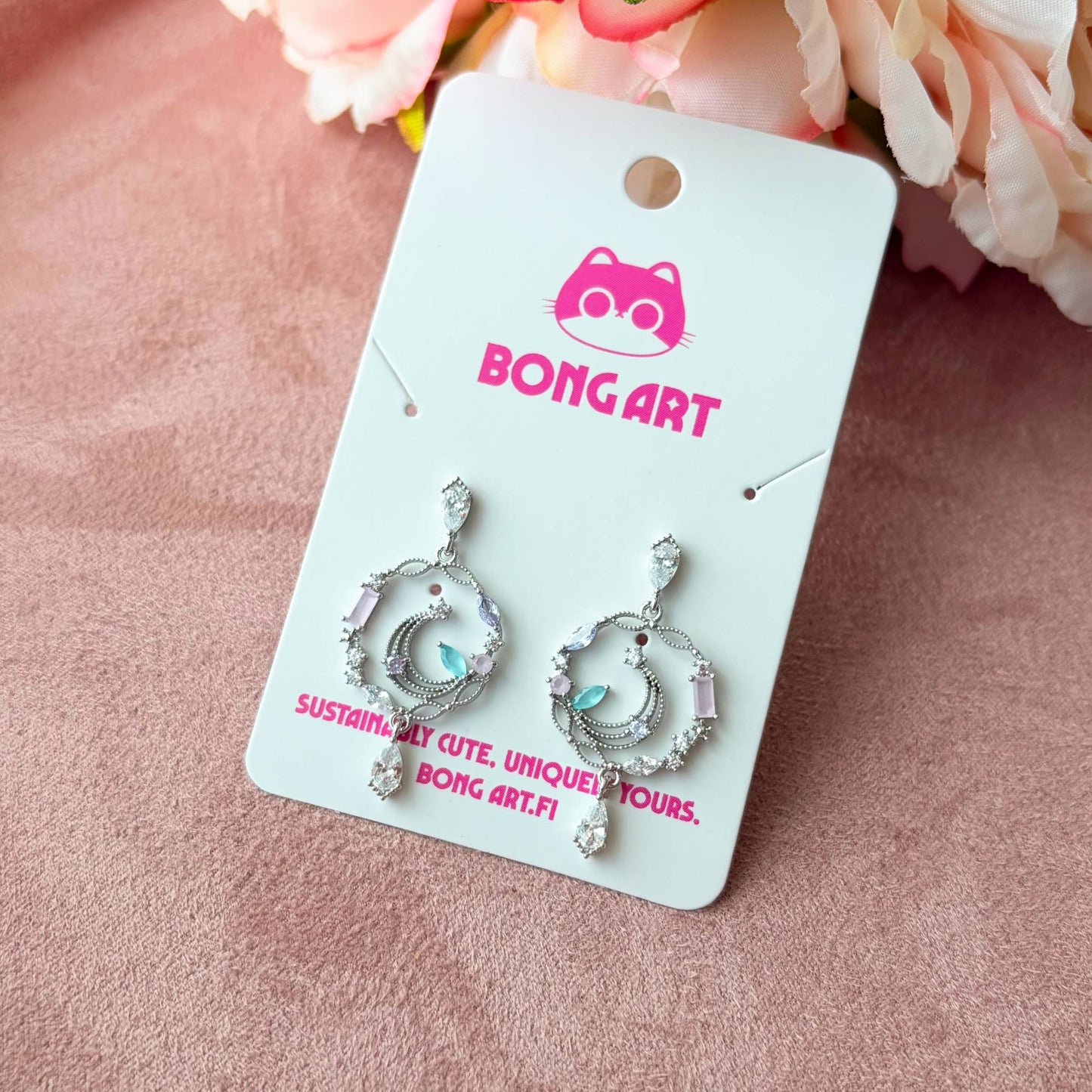 Moonlit Rose – Earrings