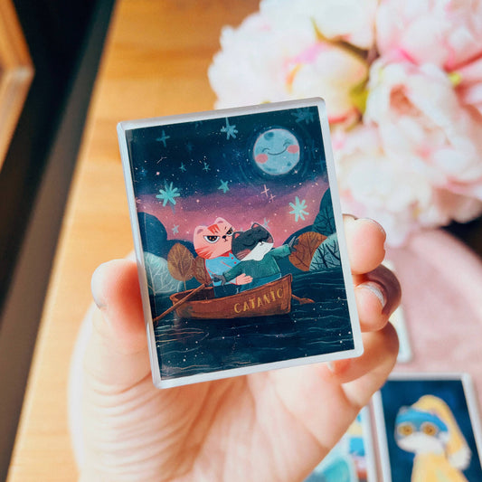 Catanic | Clear Acrylic Fridge Magnets