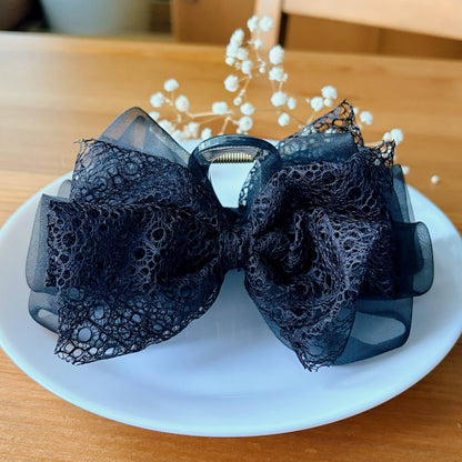 Soft Girl Organza Bow Hair Clip