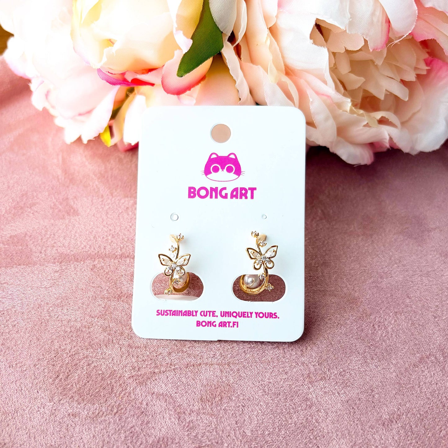 Fairy Pearl Butterfly – Earrings
