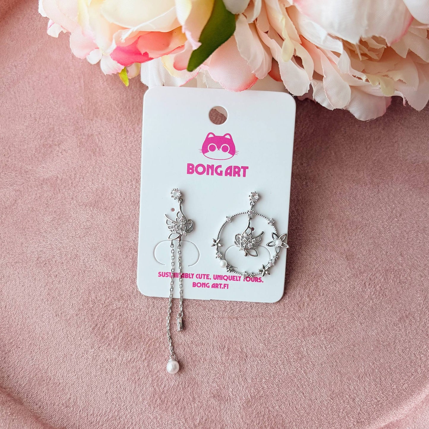 Angel Moon Butterfly – Earrings