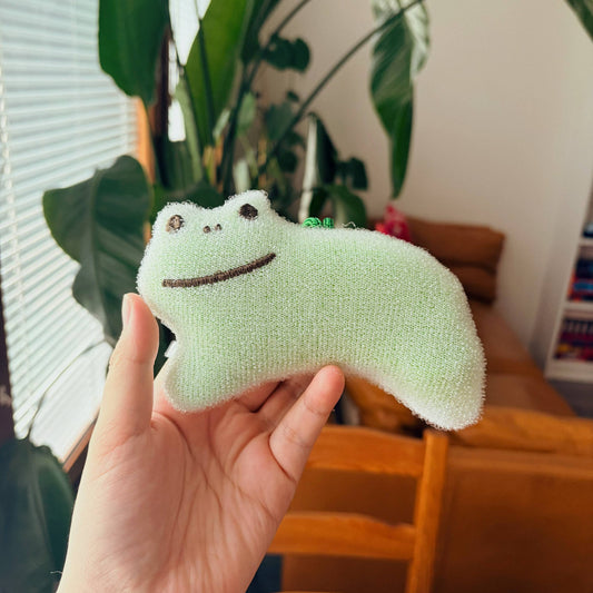 Cute Sparkling Frog Kitchen Sponge